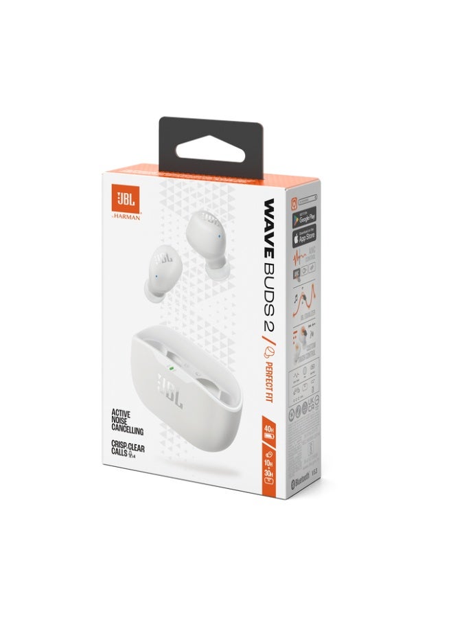 جي بي إل سماعات أذن لاسلكية حقيقية JBL Wave Buds 2 بتقنية إلغاء الضوضاء النشط - Image 2